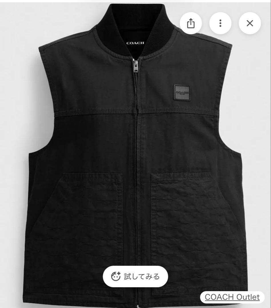 COACH ベストジャケット