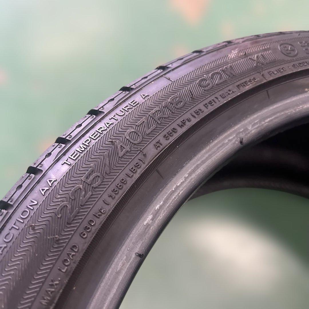 中古タイヤ225/40R18　ルッチーニ2本セット　送料無料！