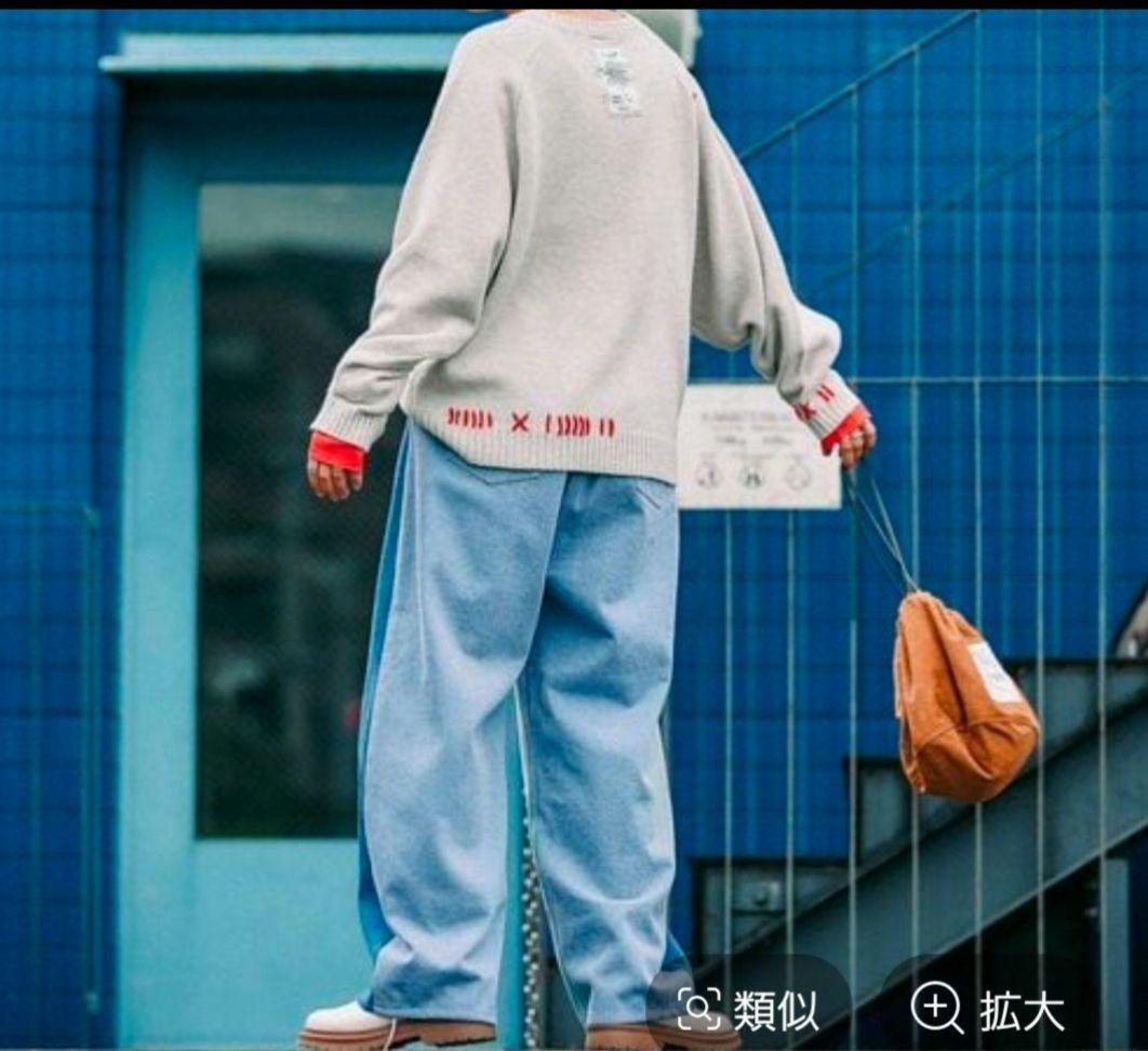 niko and　[be with M] Misayoデニムパンツ ブルー　Ｌ