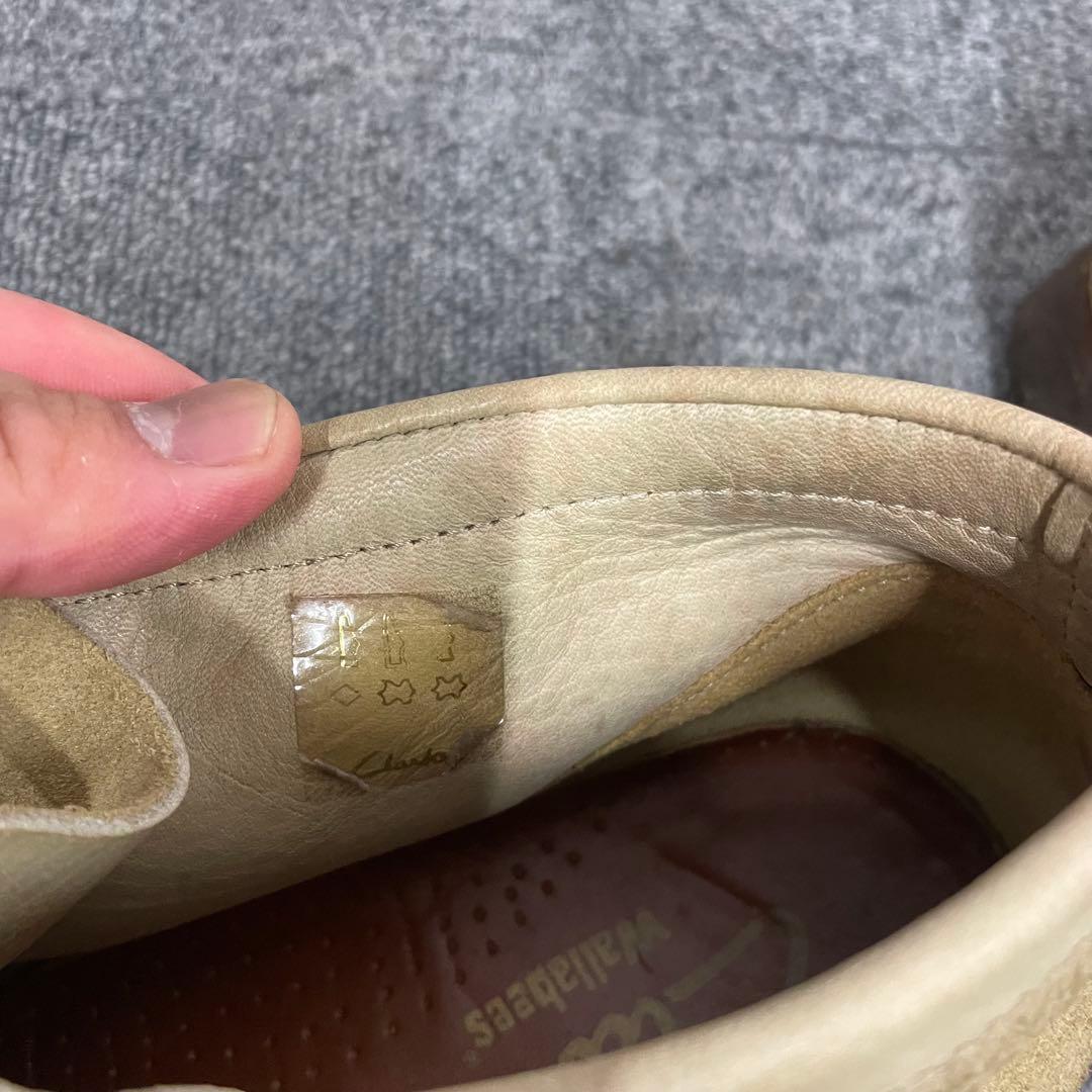 クラークス ワラビー Wallabees 26.5cm レザー ベージュ