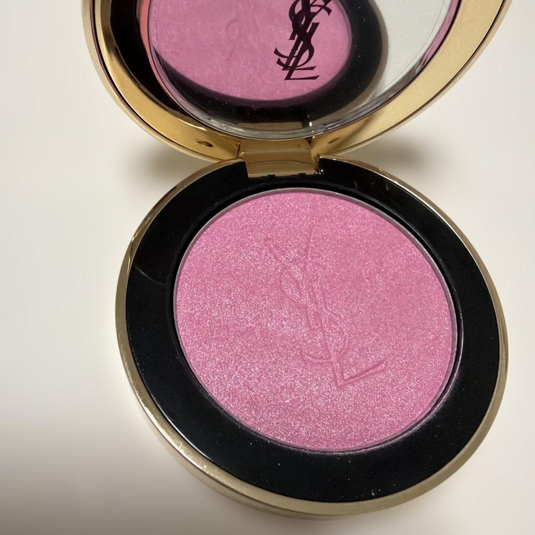 ★美品新色 YSL メイクミーブラッシュ 10 サンローラン チーク ピンクラメ