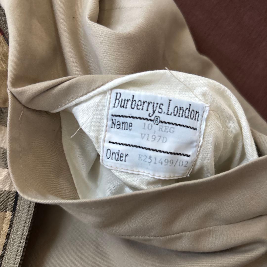 バーバリーロンドン Burberry チャック　ジャケット　イギリス製