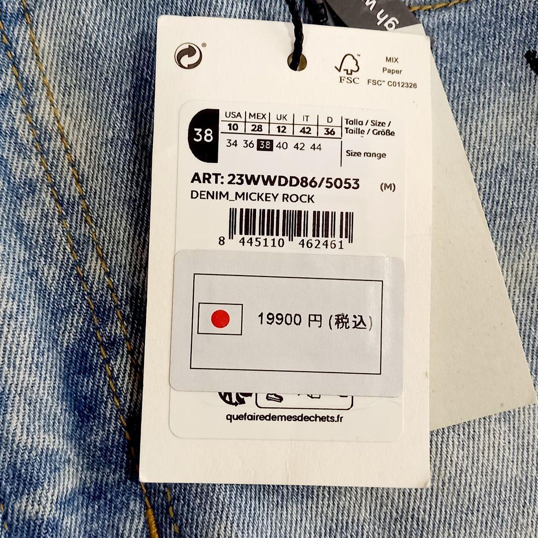 新品タグ付き Desigual × Disney 100周年限定 ミッキーデニム