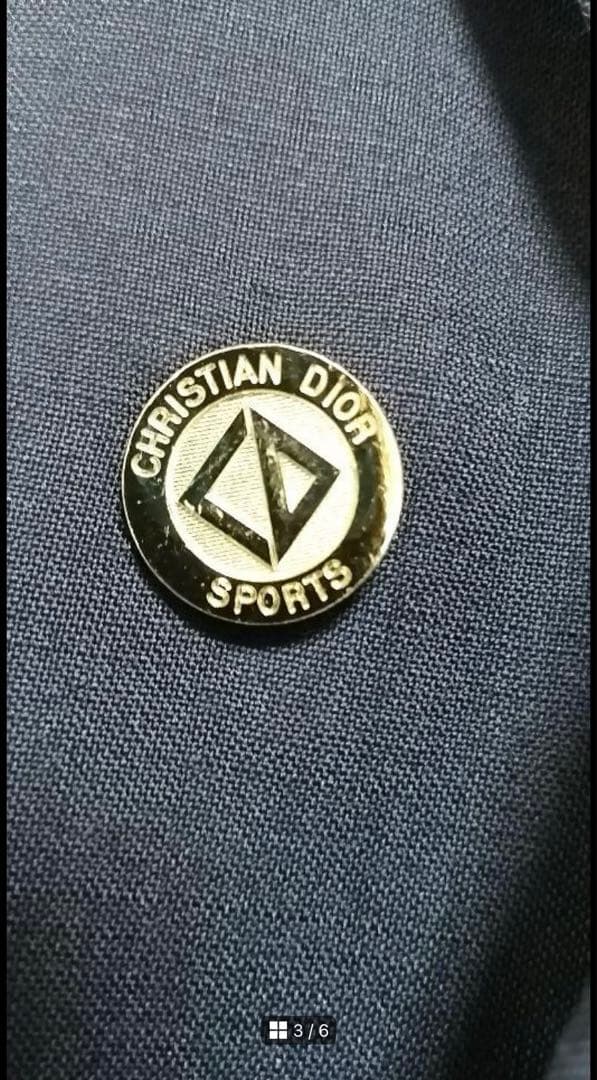 【値下げ可能】Christian Dior ディオール 紺ブレ　金ボタン