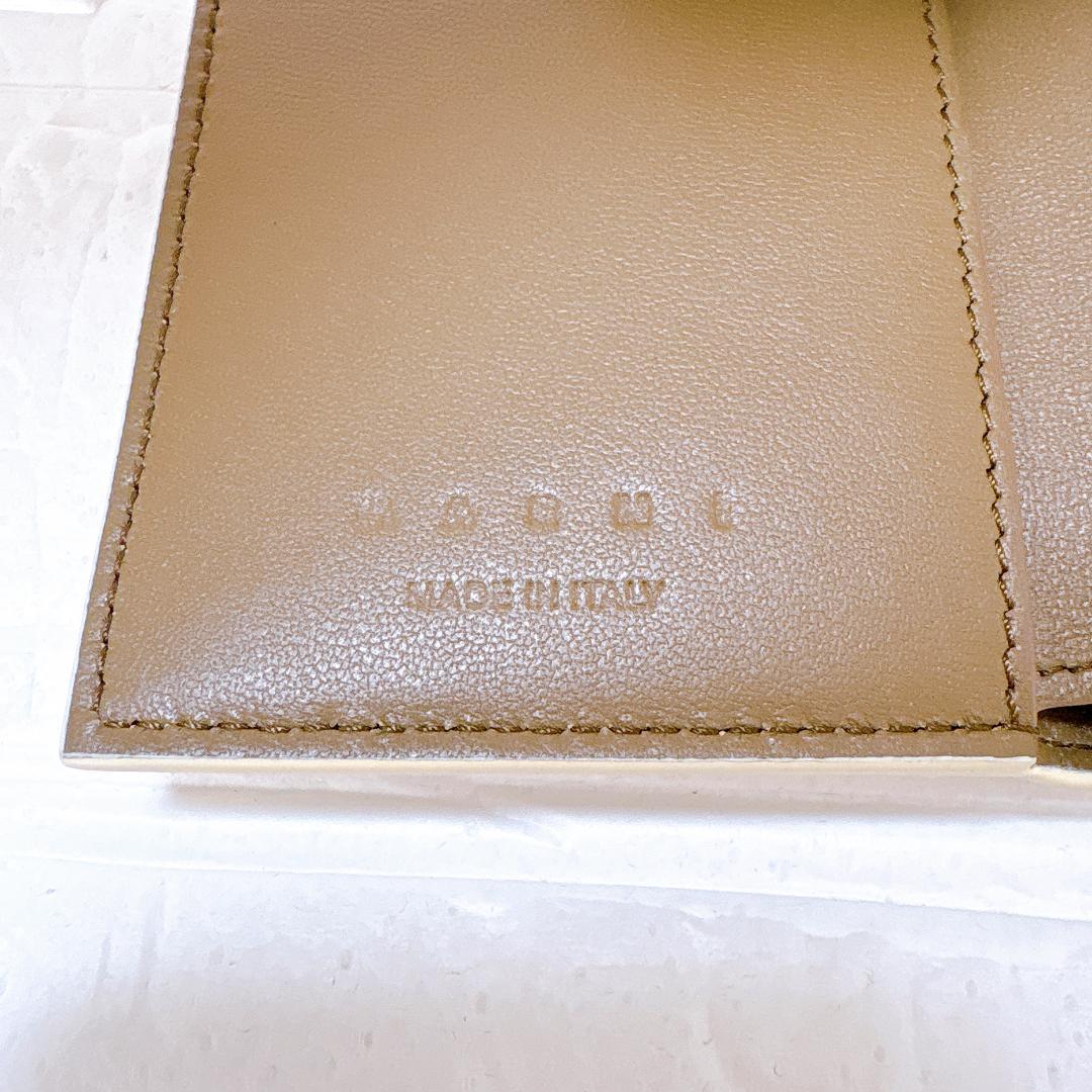 MARNI マルニ 3つ折り財布 アイボリー コンパクト財布 ミニ財布