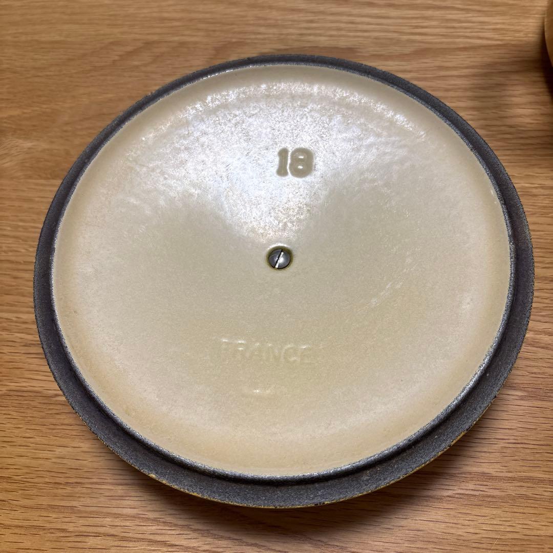 Le Creuset 両手鍋 18cm イエロー