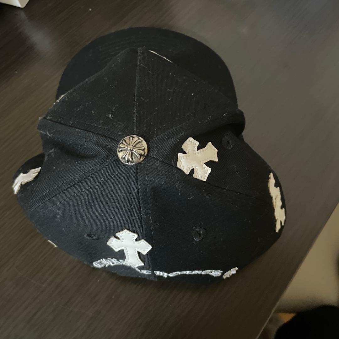 Chrome Hearts 黒 キャップ 十字架モチーフ