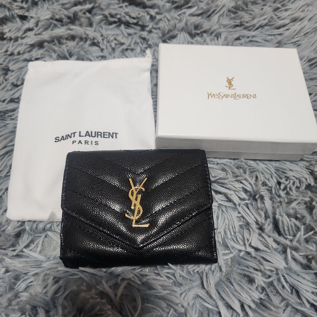 日曜日の夜限定割‼️ Yves Saint Laurent 三つ折り財布
