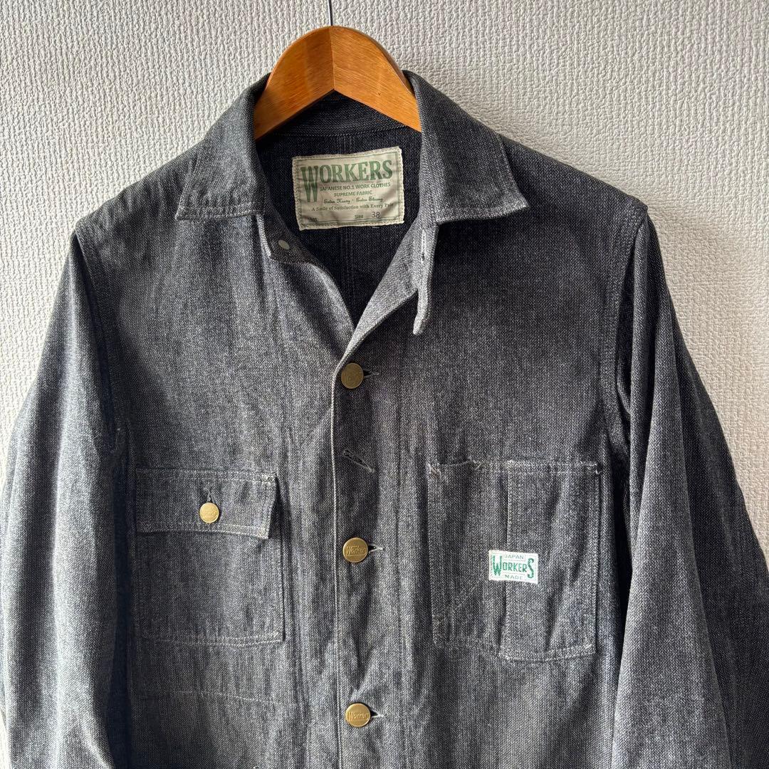 WORKERS ヘリンボーン カバーオール 38 ワーカーズ ワーク ジャケット