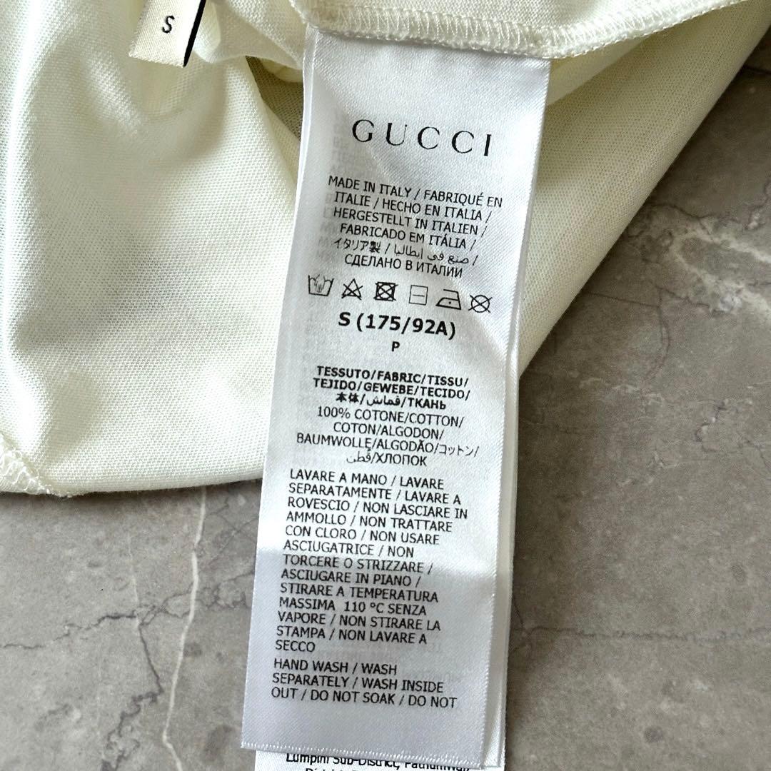 ランウェイ着用 GUCCI 2023AW Vネックカッティング 半袖カットソー