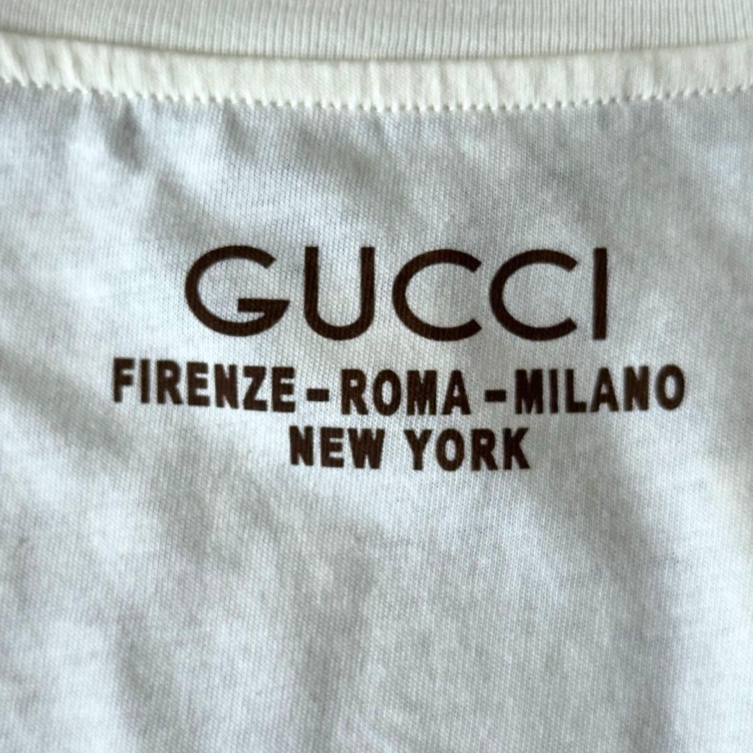 ランウェイ着用 GUCCI 2023AW Vネックカッティング 半袖カットソー