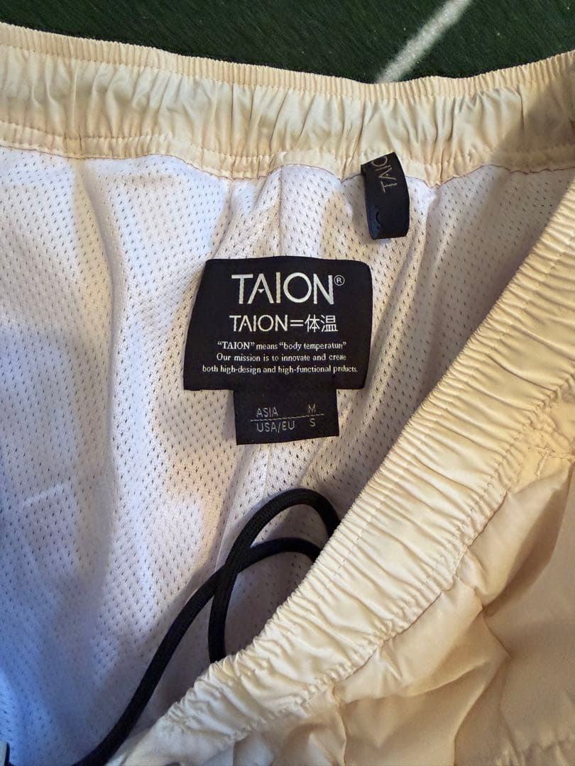 TAION ダウンパンツM アイボリー