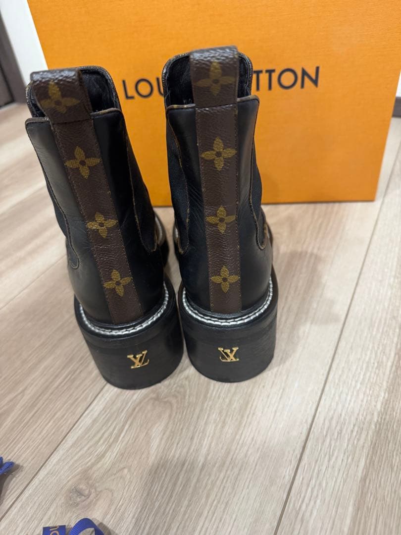 LOUIS VUITTON ボブール・ライン アンクルブーツ サイドゴア