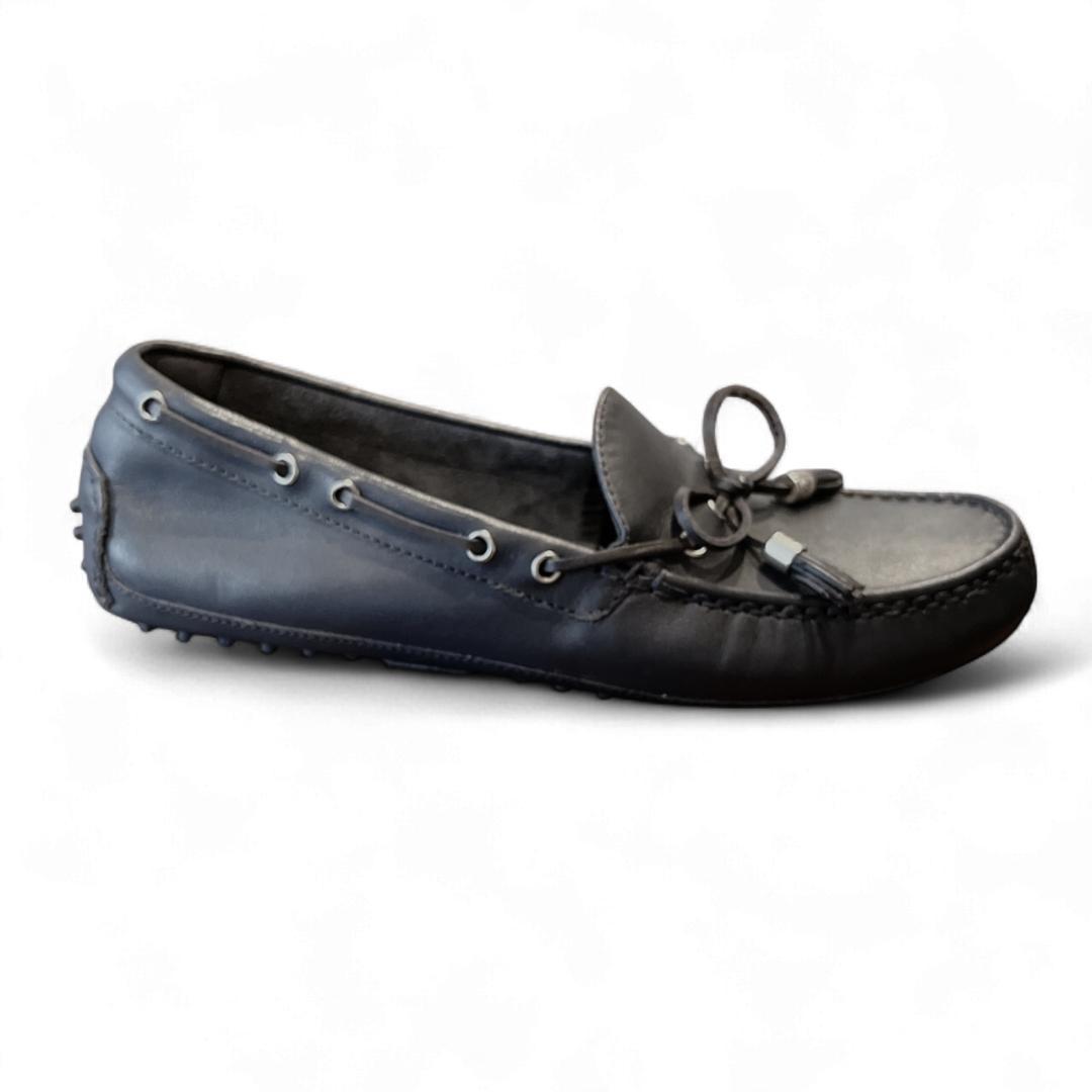 COLE HAAN ドライビングシューズ ネイビー 本革 タッセルローファー