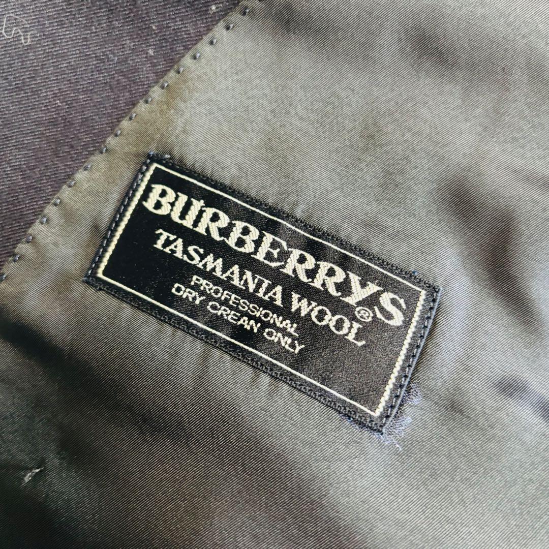 BURBERRY バーバリー 紺ブレ 金ボタン ダブル ネイビー S ウール