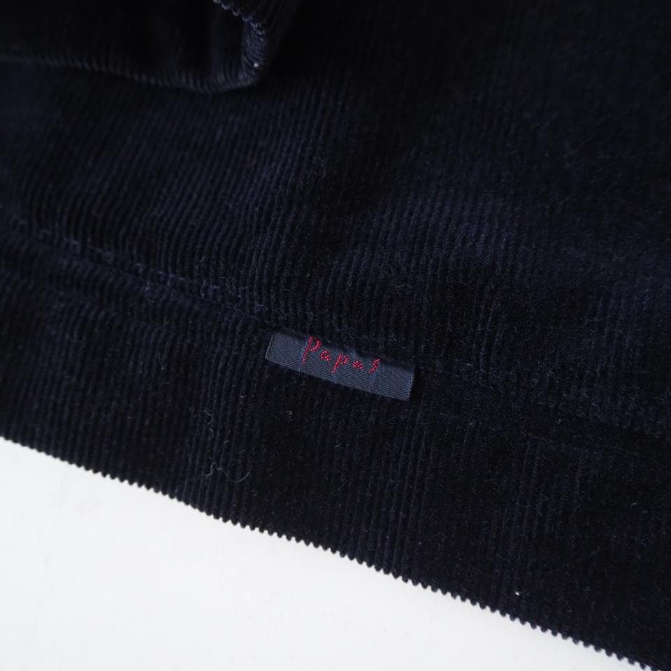 Papas パパス コーデュロイ カバーオール 52 LL ネイビー