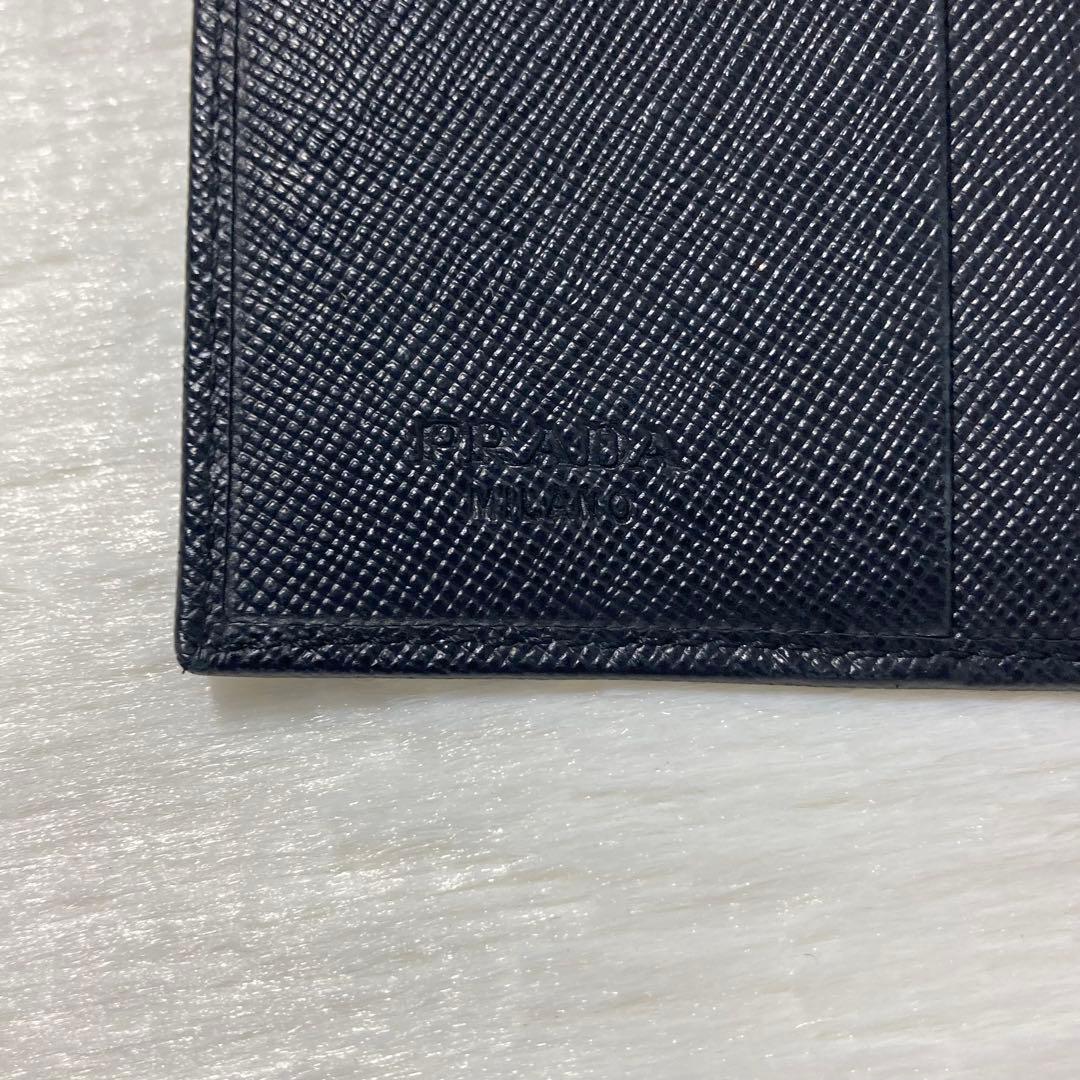 希少　ゴールド金具　PRADA プラダ　二つ折り　財布　コンパクト　人気　ミニ