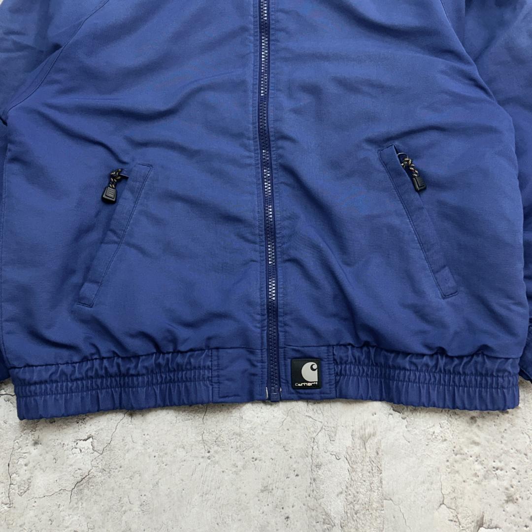 サ*ナ様 Carhartt　ウォームアップジャケット　L　ブルー　無地　古着