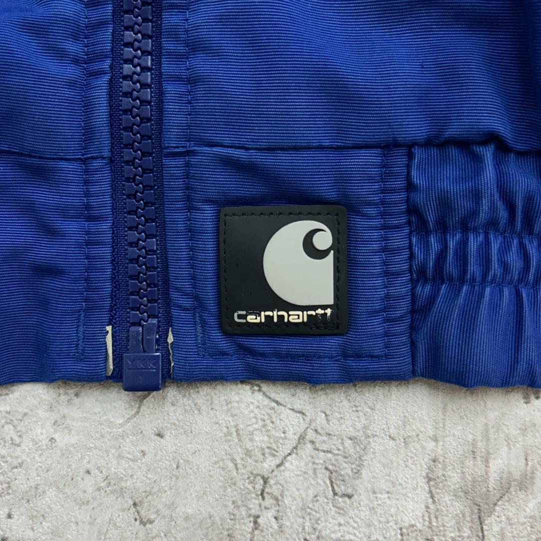 サ*ナ様 Carhartt　ウォームアップジャケット　L　ブルー　無地　古着