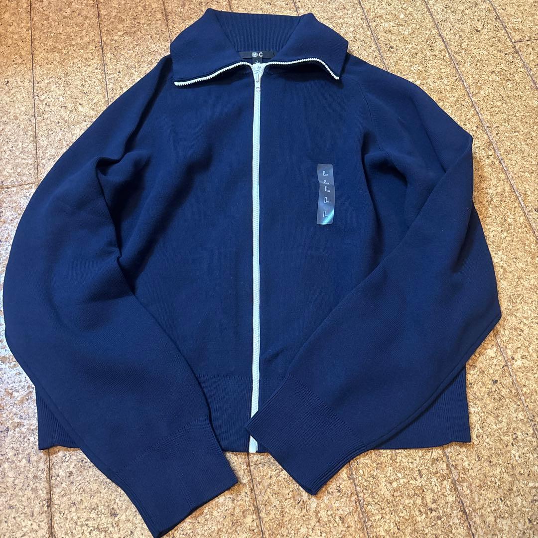 ユニクロC ミラノリブフルジップカーディガン　L 新品　タグ付き