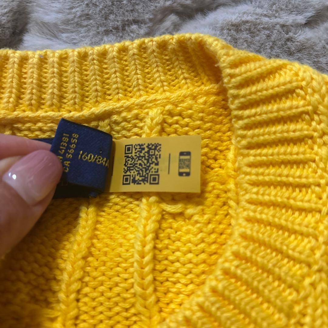 SALE 極美品！RALPH LAUREN ケーブルコットンカーディガン