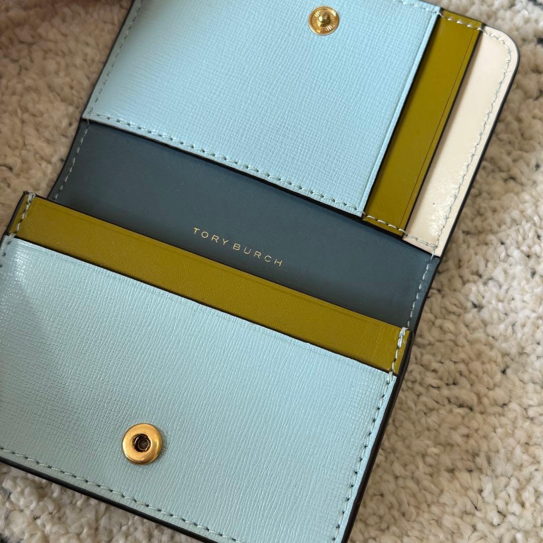 TORY BURCH ライトブルー 名刺入れ トリーバーチ カード入れ