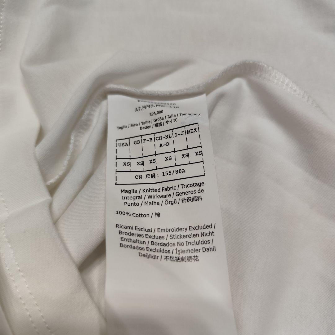 新品 MaxMara プリント Tシャツ ホワイト×キャメル XS