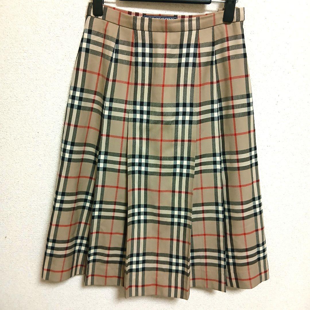 Burberrys　バーバリー　チェック柄 　フレア ロングスカート