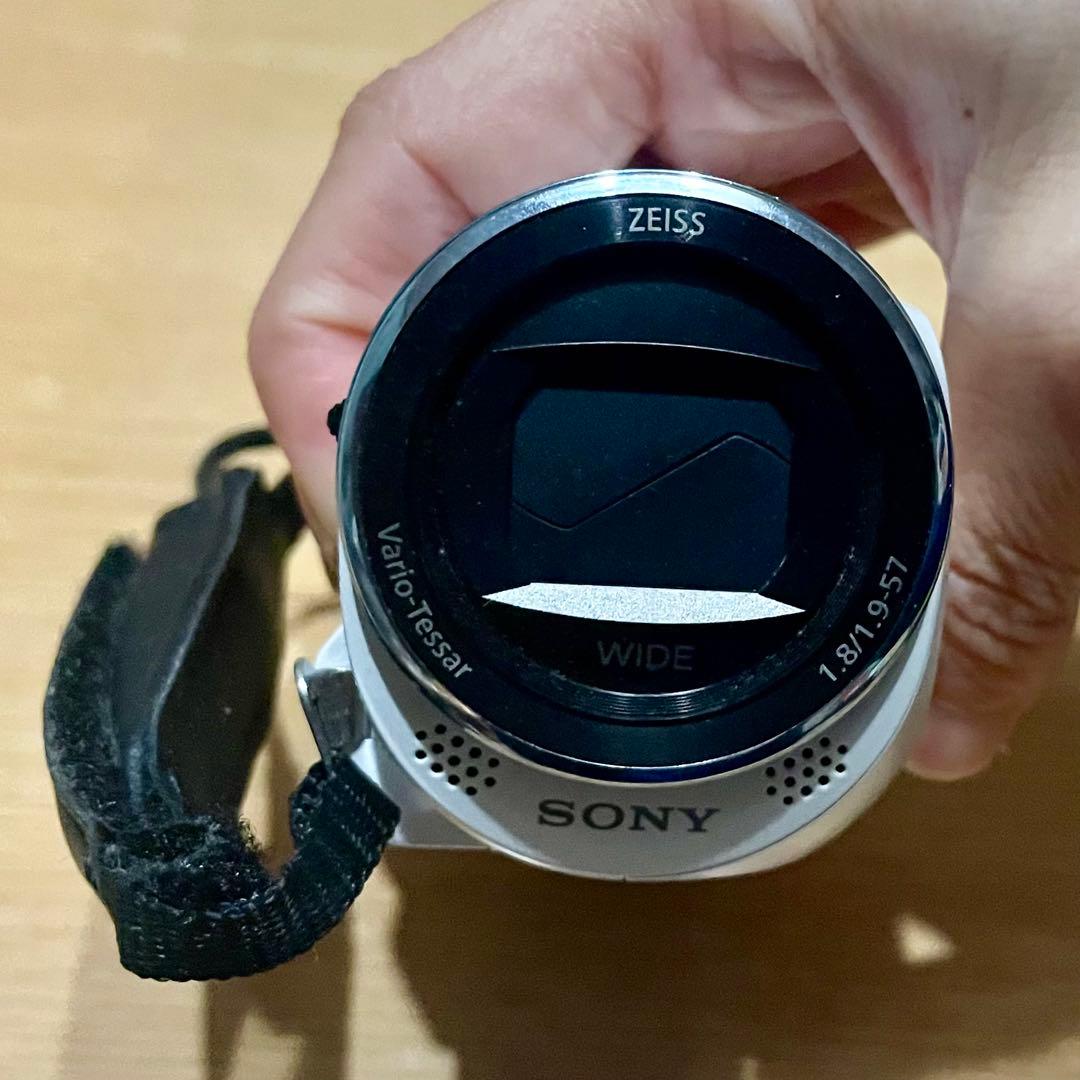 【箱、取説有】2019年購入SONY ビデオカメラ HDR-CX470 ホワイト