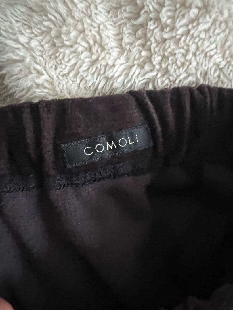 20aw comoli ベロアジャージ トラックパンツ　2