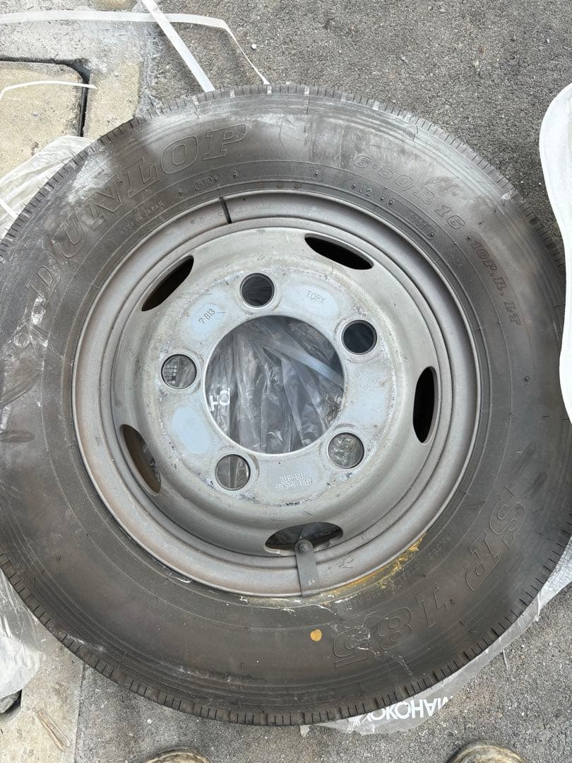 鉄着払い　ホイールtopy 5穴　6.50r16トヨタ純正　ハイエース4本セット