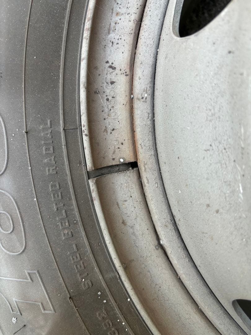 鉄着払い　ホイールtopy 5穴　6.50r16トヨタ純正　ハイエース4本セット