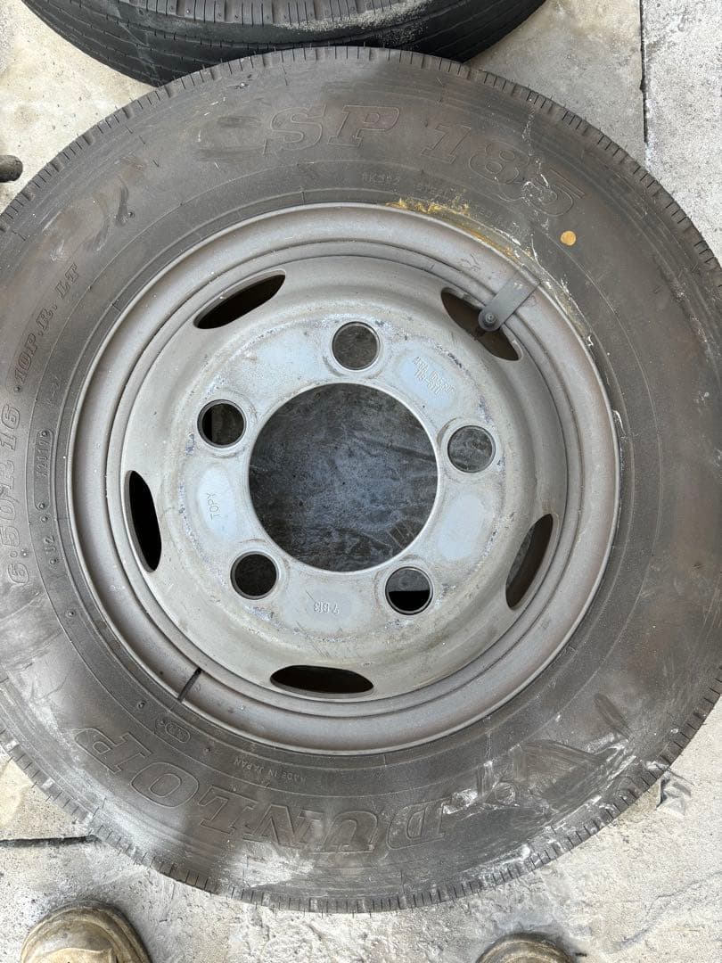 鉄着払い　ホイールtopy 5穴　6.50r16トヨタ純正　ハイエース4本セット