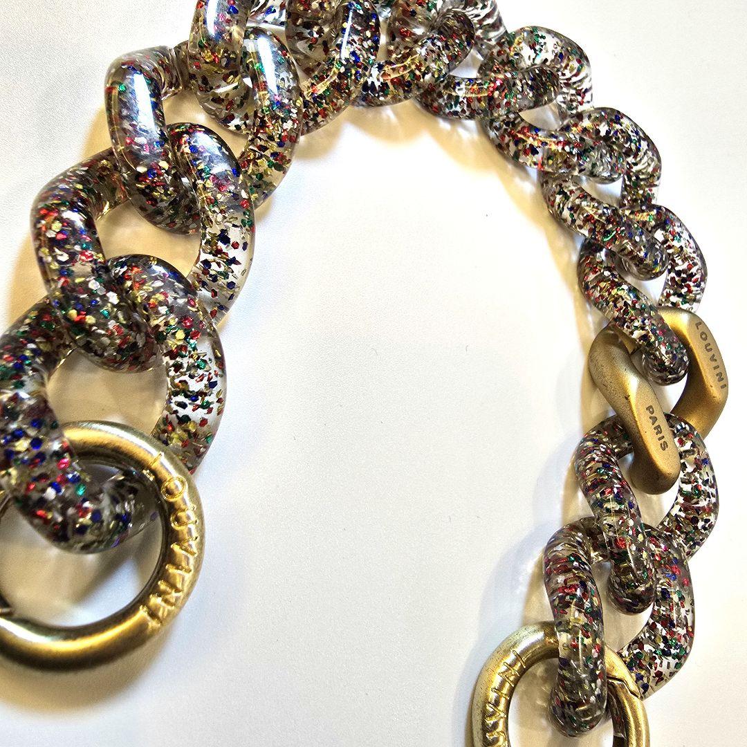 LOUVINI PARIS ハンドストラップ PETIT ZOE GLITTER