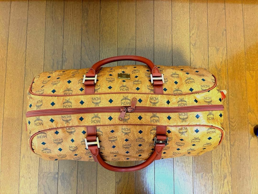 MCM レザーボストンバッグ　ビィンテージ　大容量