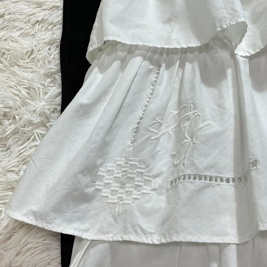crinkle crinkle crinkle シルク混 ティアードスカート