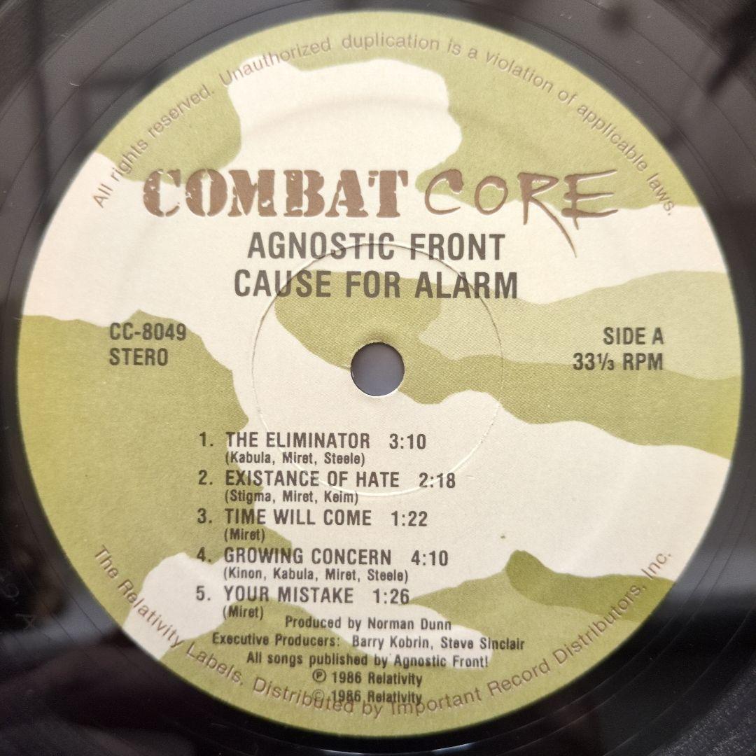 【NYHC】【本国Combat Core盤】Agnostic Front / C