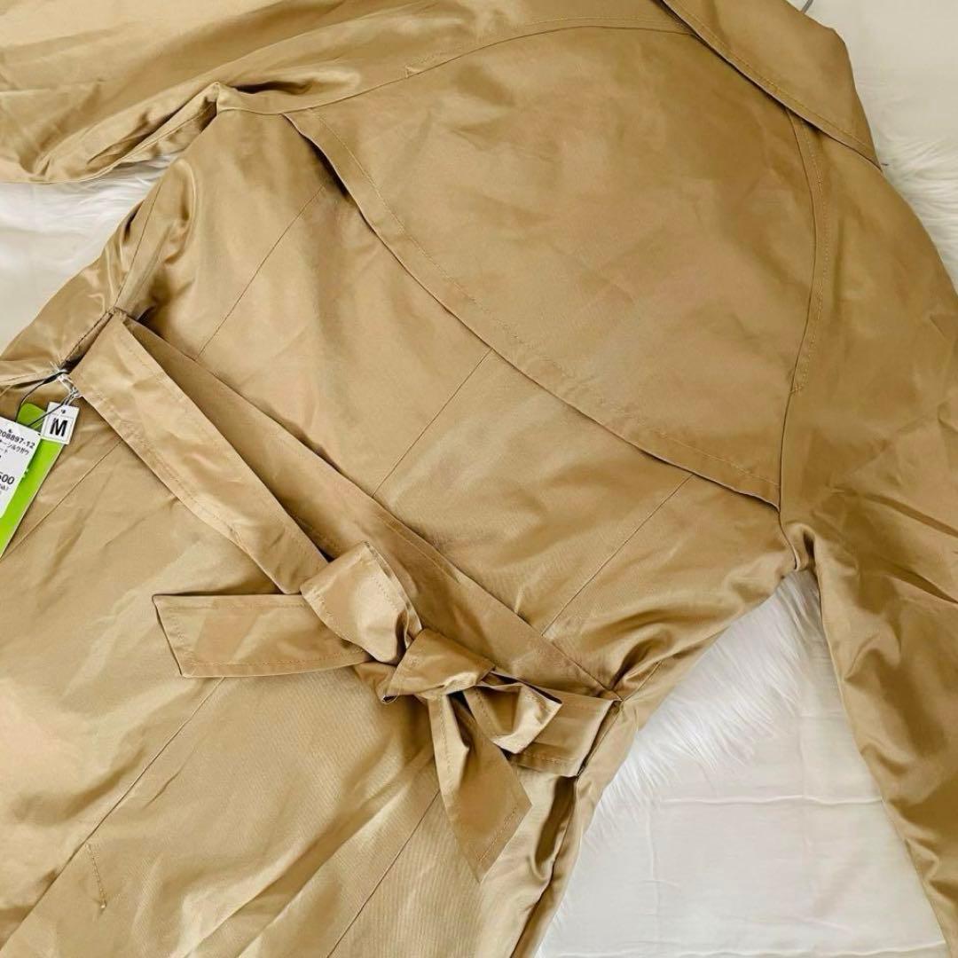 新品未使用　ダウンライナー付き　はっ水加エシルクガウントレンチコート 絹100%