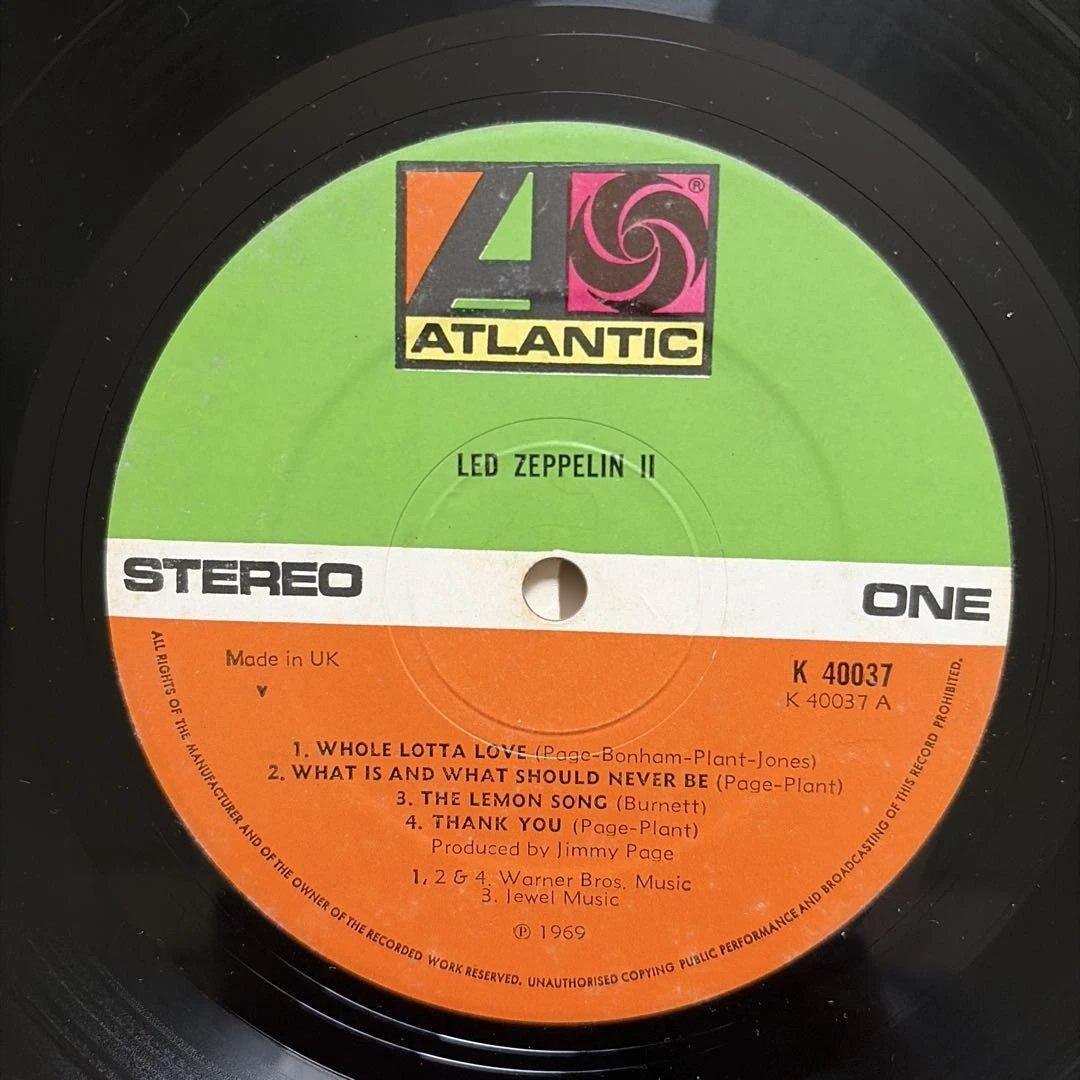 Led Zeppelin II レコード英国盤　1973年頃
