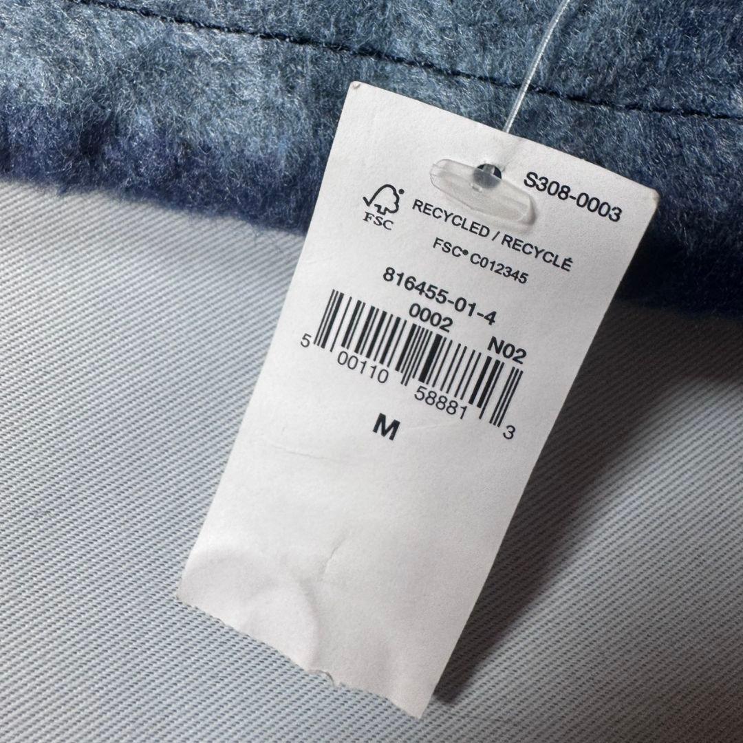 デッドストック 古着 GAP オンブレチェック シャツジャケット 中綿 00s