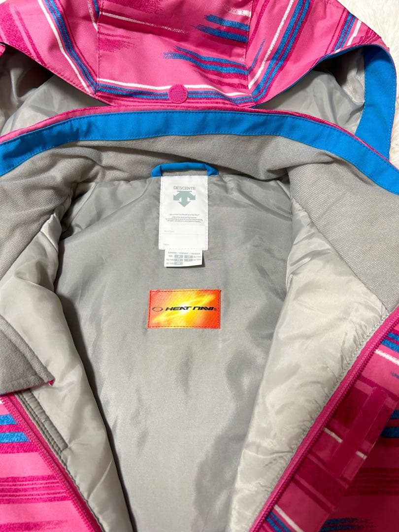 【人気】DESCENTE デサント スキーウェア 上下セット ピンク 160
