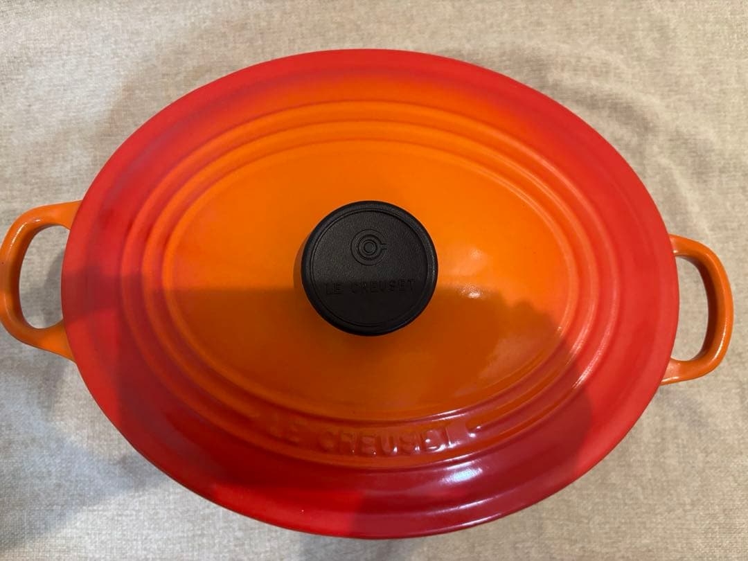 ルクルーゼ ココットオーバル 27cm オレンジ 両手鍋 LE CREUSET