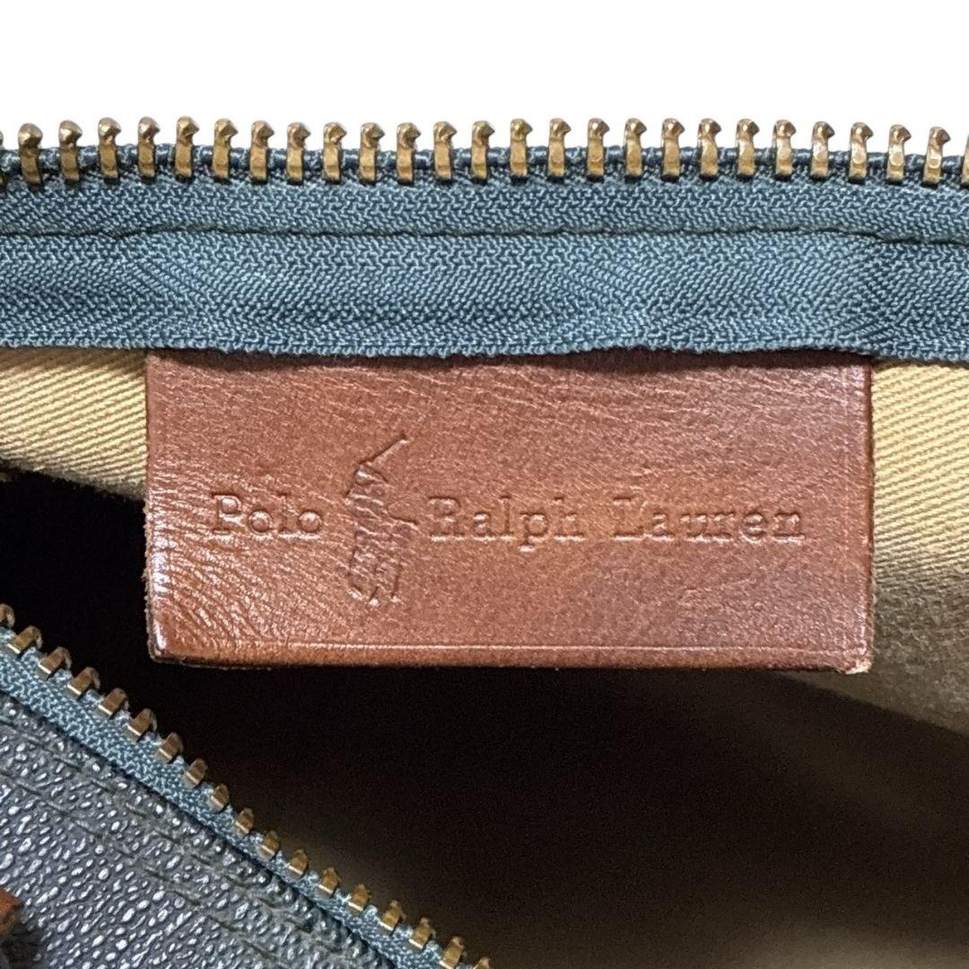 【美品】ポロラルフローレン ボストンバッグ 2way レザー ショルダー