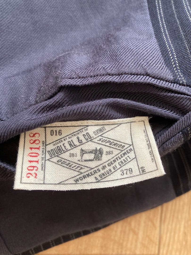 RRL イタリー製ウールストライプ2Pスーツ