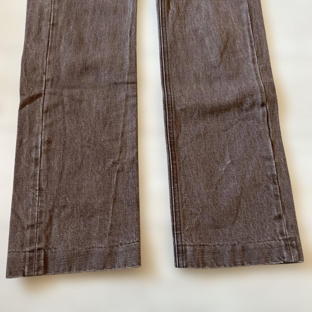 パンツ SHISHIKUI BASIC JEANS BROWN 24 +5cm