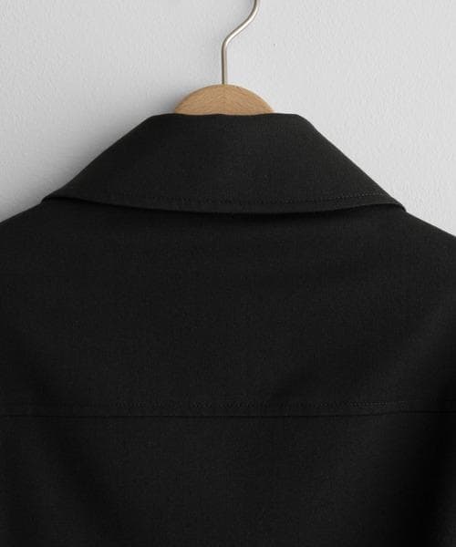 TECH WOOL GABARDINE ZIP BLOUSON ブラック XS