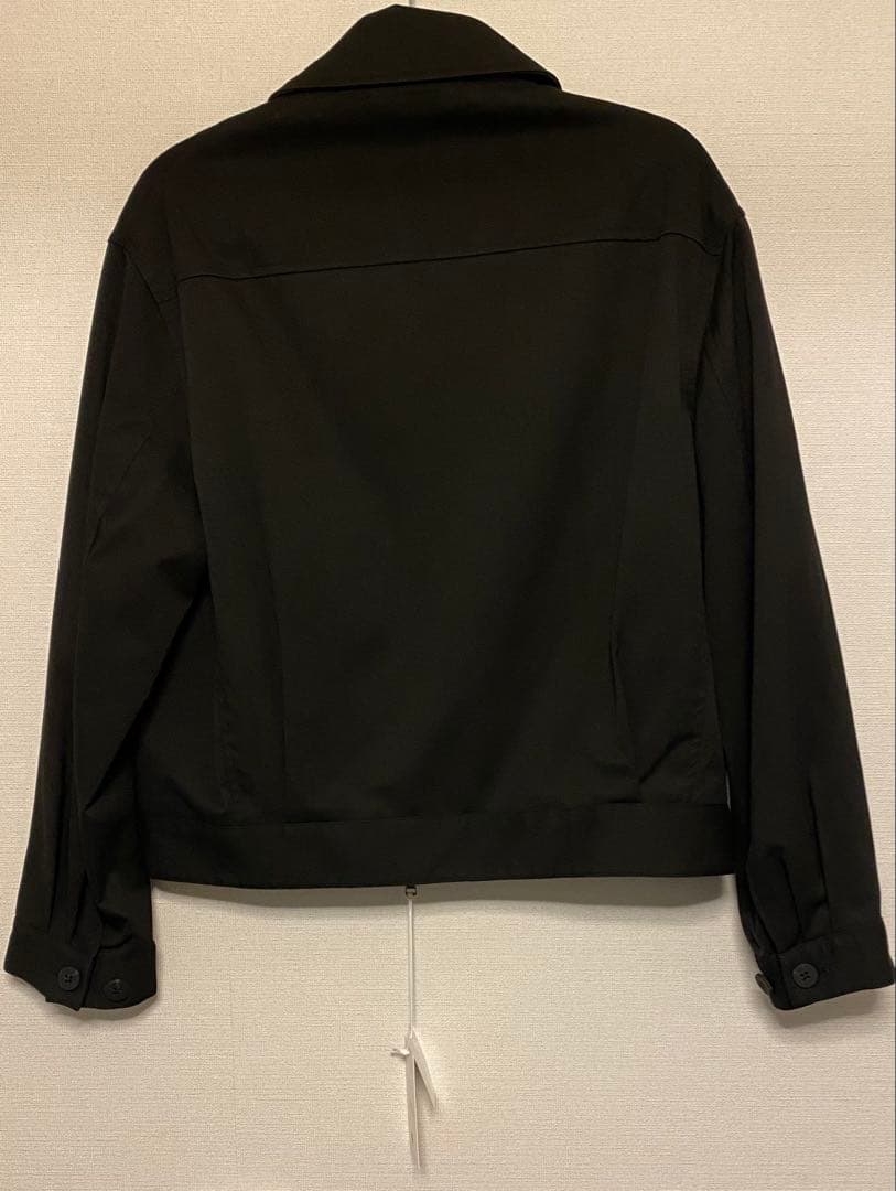 TECH WOOL GABARDINE ZIP BLOUSON ブラック XS