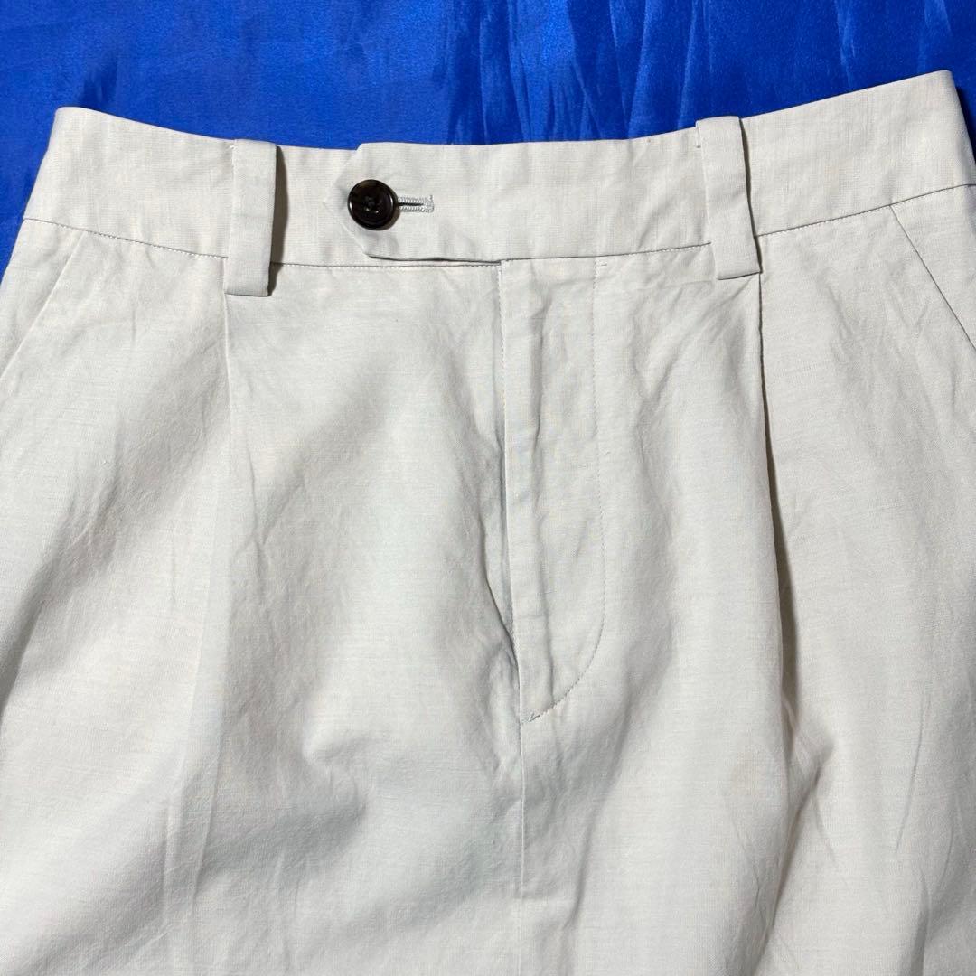 MARGARET HOWEL コットンツイル リネン×シルク混 スカート