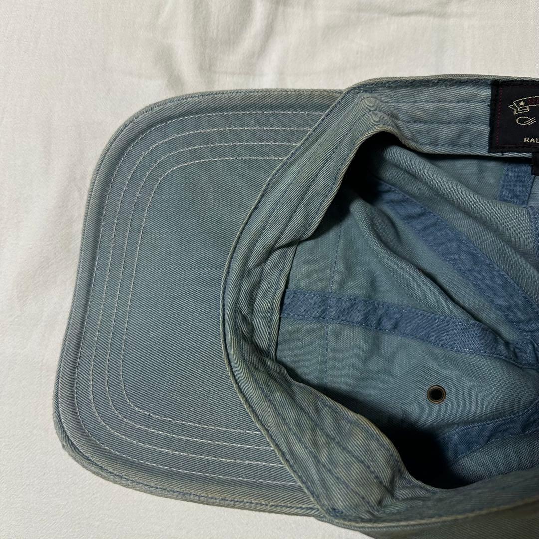 RRL ダブルアールエル ラルフローレン エイジング ワッペン 6パネルキャップ