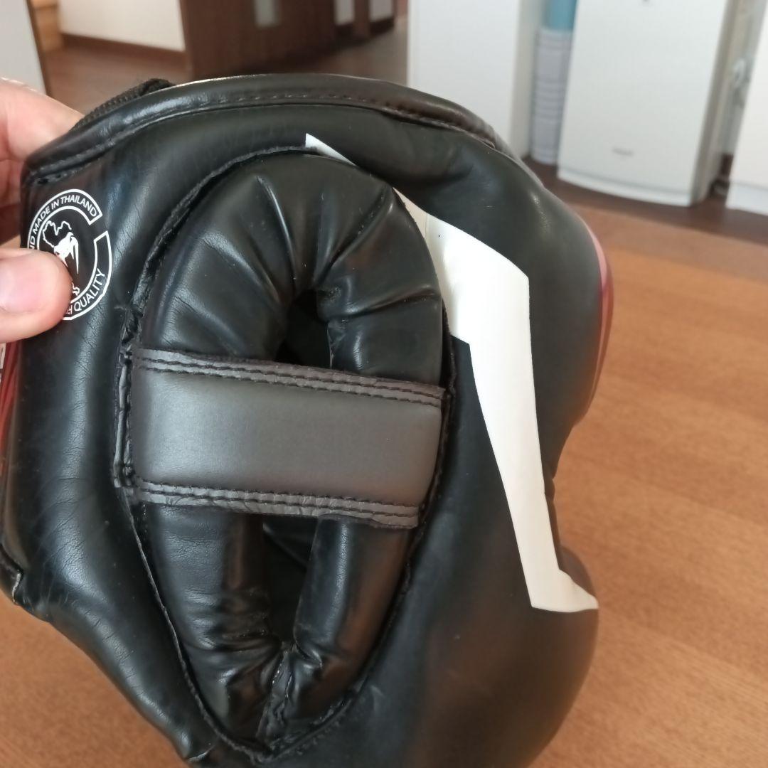 Venum ヘッドギア ブラック レザー
